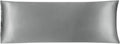 uxcell Body Pillow Cover, 20x54 Inch Silver Silky Satin Body Pillowcases for Hair and Skin, Soft Cooling Smooth Pillow Case with Envelope…