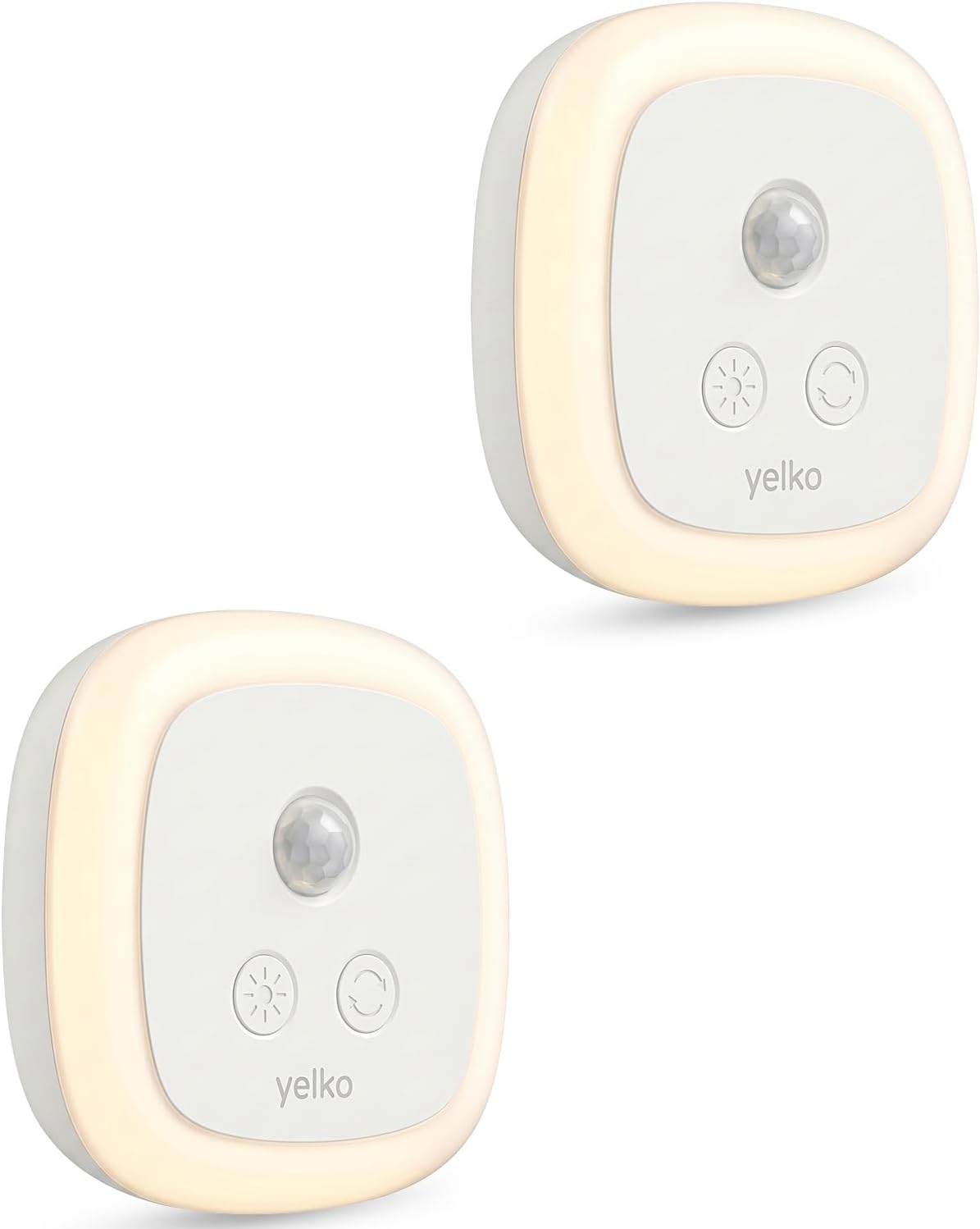 YELKO Motion Sensor Night Light, 5-Level Dimmable with Dusk to Dawn Sensor, Plug in Warm White Anti-Glare LED, Cozy Soft Glow, Adjustable…