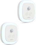 YELKO Motion Sensor Night Light - Plug-in Cool White Light Anti-Glare LED Nightlight, 5 Levels Adjustable Brightness, Timer Function for…