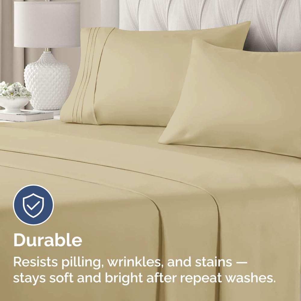Queen Pillow Cases Set of 4 - Ultra Soft Hotel Quality Pillowcase Covers - Comfy, Cozy & Wrinkle Free - Shrinkage, Stain and Fade…