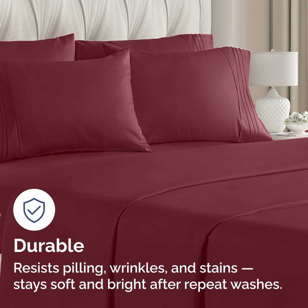 CGKUnlimited King Pillow Cases Set of 8 - Ultra Soft Hotel Quality Pillowcase Covers - Comfy & Wrinkle Free - Shrink, Stain & Fade Resistan…