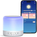 Easysleep Optical Lamps Sound Machine Baby White Noise Machine for Sleeping with 30 Soothing Sounds 12 Night Light, Timers, App Remote…