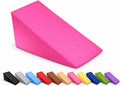 MoonRest ® Bed Wedge Cover Pillow case Protector with Easy On/Off Zipper, Breathable & Machine Washable (24" x 24" x 7", Hot Pink/Fuchsia)…