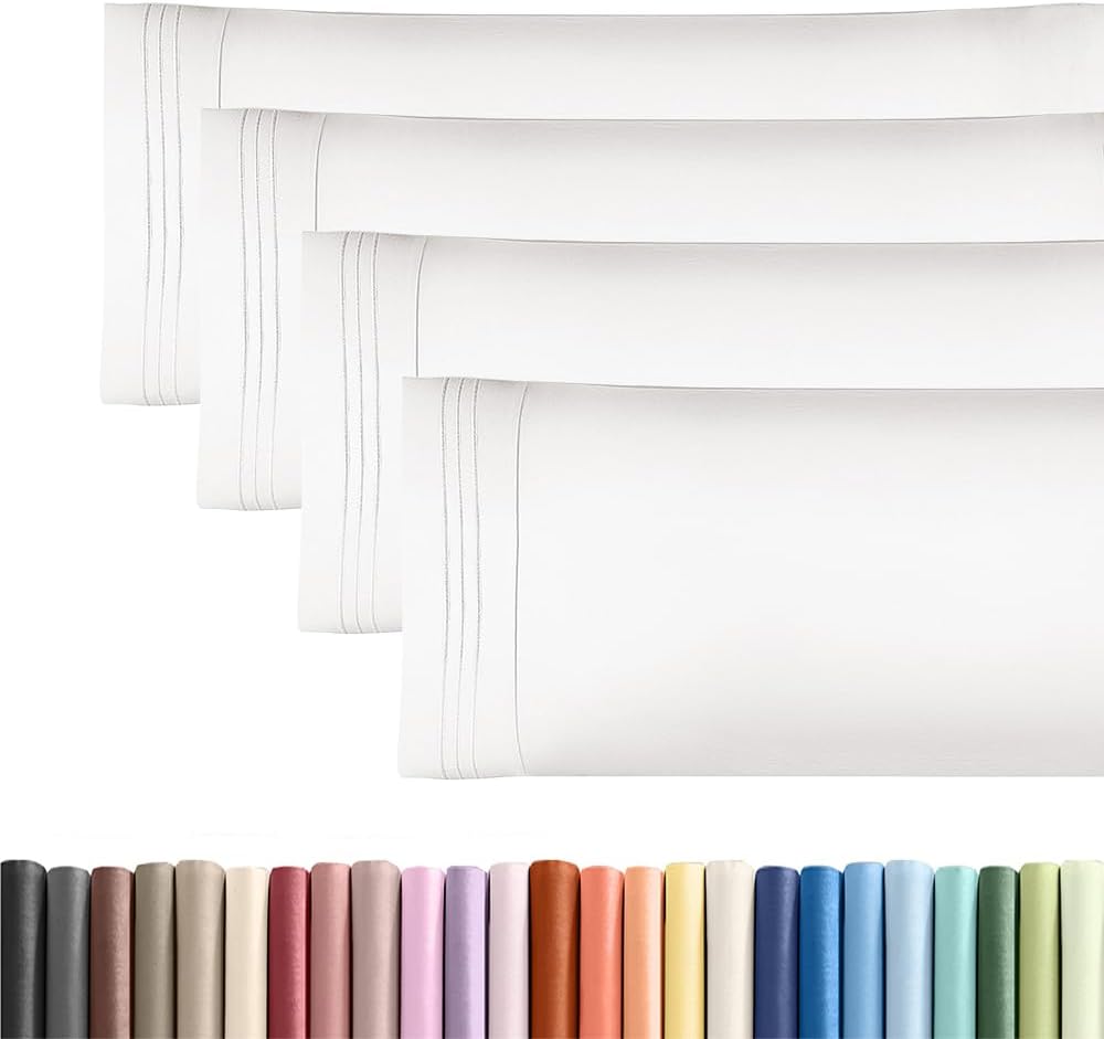 Body Pillowcases Set of 4-20x54 Long Body Pillow Case - Soft Body Pillow Cover for Sleeping & Side Sleepers - Comfy, Cozy Breathable &…