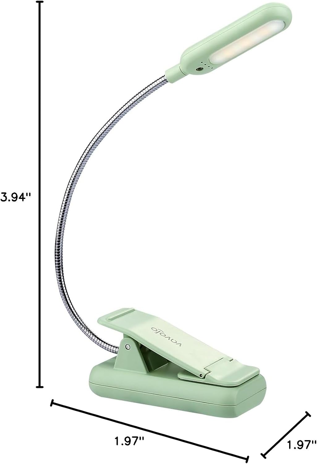 Vavofo Rechargeable Book Light for Reading in Bed Kids, 7 LED Reading Light with 9-Level Warm Cool White Daylight, Eye comfort Lamp with…