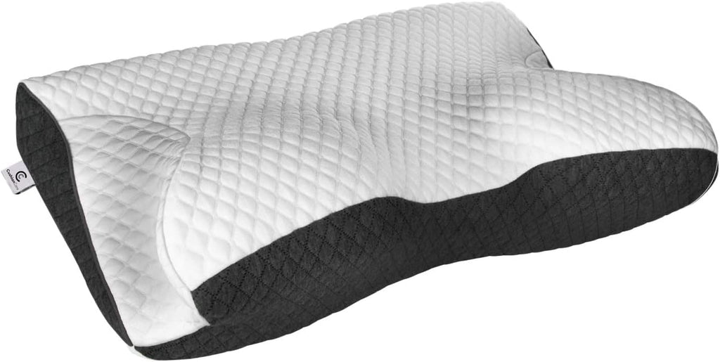 CushionCare Charcoal Pillow for Neck and Shoulder – Bamboo Charcoal Memory Foam Cervical Pillow with Orthopedic Contour Support & Ventilate…