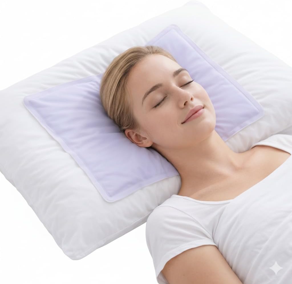 Hifinecare Cooling Gel Pad for Sleep - Instant Relief for Hot Flashes, Night Sweats, Cold Compress for Swelling, Bruises, Surgery - Heat Co…