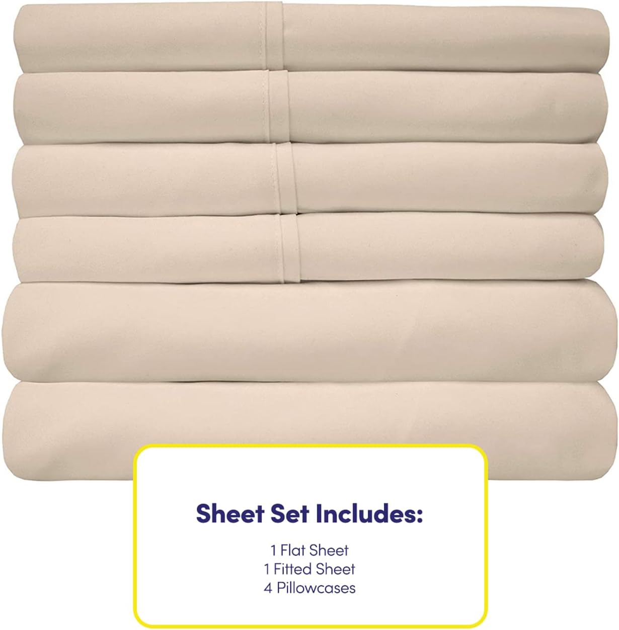 King Size Bed Sheets - 6 Piece 1500 Supreme Collection Fine Brushed Microfiber Deep Pocket King Sheet Set Bedding - 2 Extra Pillow Cases…