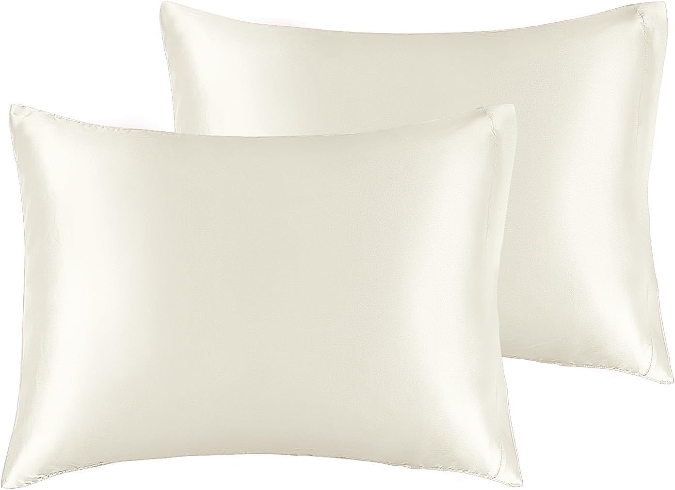 Bedelite Satin Pillowcase for Hair and Skin, Super Soft and Cooling Similar to Silk Pillow Cases 2 Pack with Envelope Closure, Gift for Wom…