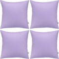 Thmyo 4-Pack 100% Cotton Comfortable Solid Decorative Throw Pillow Case, Thmyo Square Cushion Cover Pillowcase Sublimation Blank Pillow Cove…