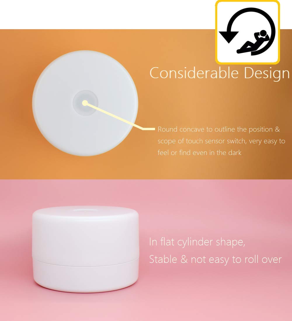 RTSU Bedside Lamp, Dimmable Touch Tap Light Novelty Light, Kids Children Adult LED Nightlight, Table Desk Atmosphere Decorative Mood…