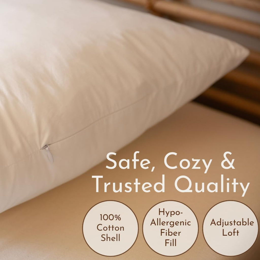 Little Sleepy Head Queen Pillow for Sleeping, Adjustable Loft Bed Pillow with Hypoallergenic Down-Like Fill, Hotel Quality Comfort, Soft…