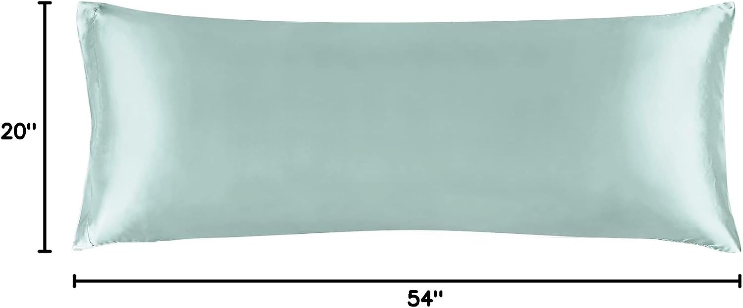 Bedelite Satin Body Pillow Cover, Super Soft and Cooling Body Pillow Pillowcase for Hair and Skin, Breathable Silky Full Long Pillowcase Co…