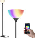 PESRAE Smart RGB Floor Lamps Work with Alexa, Google Assistant WiFi App, Modern Color Changing Floor Lamp, Dimmable Corner Floor Lamp for…