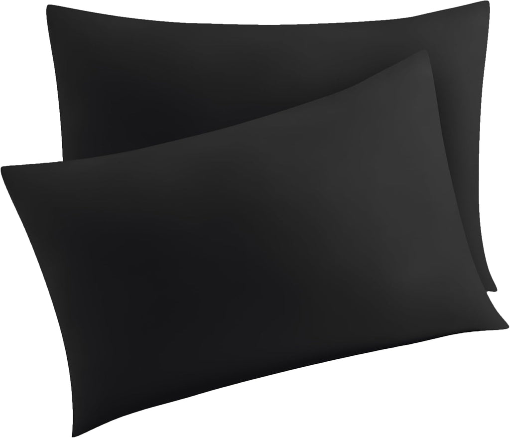 ShunjieHome Pillow Protector Standard Size 100% Egyptian Cotton Pillow Covers, 400 Thread Count Sateen Weave Cooling Pillow Cases with Zipp…