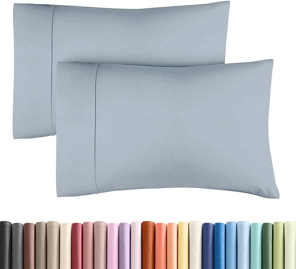 King Standard Pillow Cases Set of 2 - Ultra-Soft Hotel Quality Pillowcase Covers - Comfy, Cozy & Fade Free - Wrinkle Resistant - Machine…