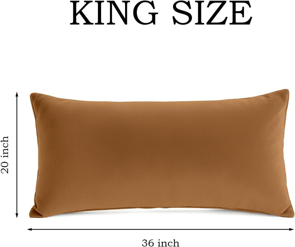 QJFabricCO Q&J Fabric Co.Bedding Pillow Cases King Size Set of 2 Wrinkle, Fade Resistant, Soft Brushed Microfiber Pillow Cover Envelope Pillo…