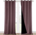 Nicetown Full Shading Curtains 90 inches Long 2 Panels Set for Windows, Super Heavy-Duty Black Lined Blackout Curtains for Bedroom, Privacy…