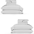 TEXAS LINEN CO. 100% Organic Cotton Percale Sheets Twin XL Size Pack or 2 - Soft & Crisp Organic Cotton Sheets Twin XL Size (6 PC, Light…