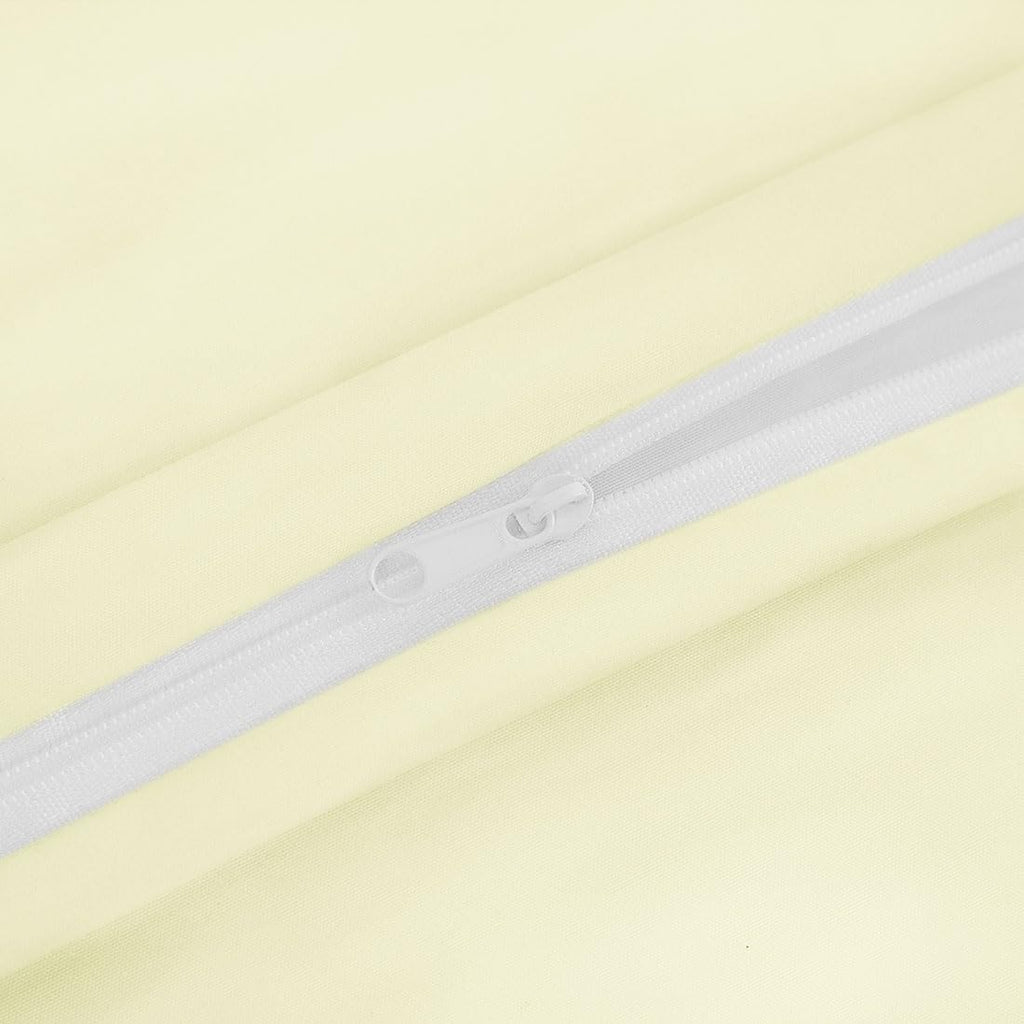 PiccoCasa Body Pillow Cover with Zipper Closure, 110 GSM Brushed Microfiber, Soft Long Case for Body Pillows (20"x54") Pearl White cotton W…