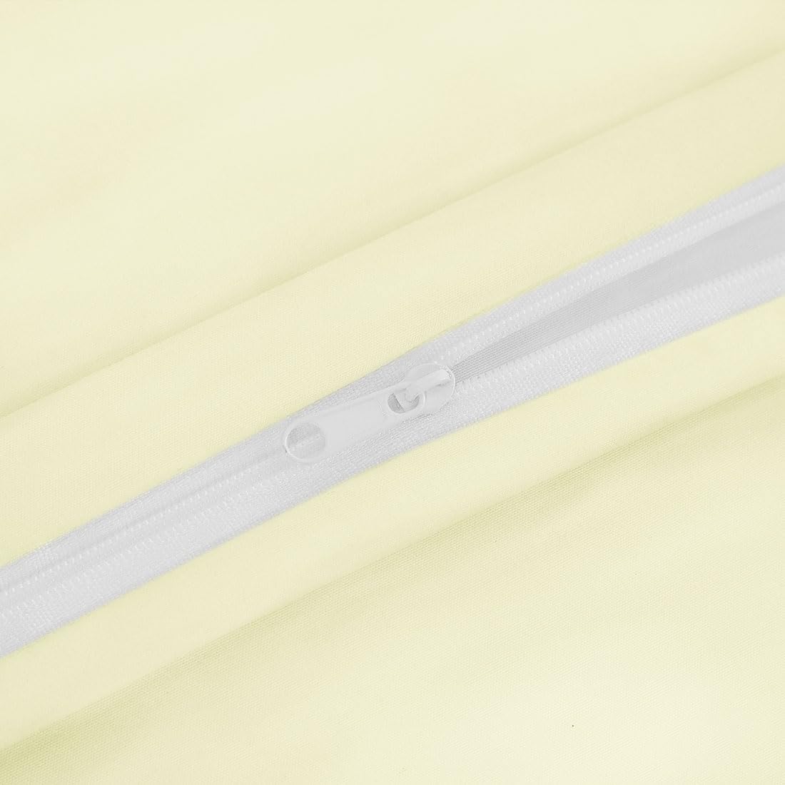 PiccoCasa Body Pillow Cover with Zipper Closure, 110 GSM Brushed Microfiber, Soft Long Case for Body Pillows (20"x54") Pearl White cotton W…