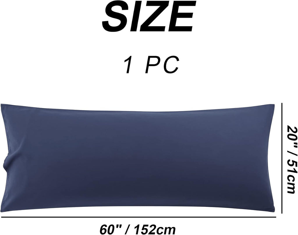 uxcell 100% Microfiber Body Pillow Cover | 1800 Thread Count Pillowcase | Soft Pillow Case with Envelope Closure | 90 GSM Ployester | No Wr…