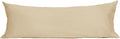 Sunflower Body Pillowcase 100% Cotton Long Pillow Cover/Case Envelope Closure 1 Pack, 20×54 inches Sandshell, Soft and Breathable