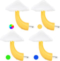Honoson 4 Pieces Mushroom Night Light LED Night Light Plug in Lamp 7 Color Magic Mini Pretty Mushroom Shaped Lamp Adults(Colorful Light…
