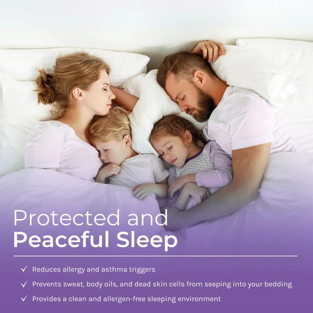 Hygea Dust Mite & Allergen Pillow Protectors, Standard Size, Set of 2 - Pillow Encasements - Zippered Covers - Hypoallergenic…