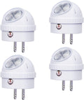 Emotionlite Plug-in Night Lights, Neutral White LED Nightlight, 360° Rotation, Dusk to Dawn Sensor, Kids, Adult, Bedroom, Hallway…