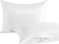Ntbay 2 Pack Pillows with Stain Pillowcases, Soft Cotton Down Alternative 13x18 Zippered Pillows for Sleeping in Crib Bed - Machine Washabl…