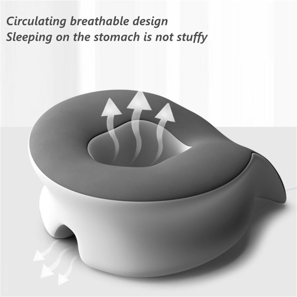chislim Ergonomic Memory Foam Office Pillow for Napping & Sleeping, Washable Cover, Chest-Support Design, Compact & Portable