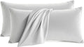 QJFabricCO Q&J Fabric Co. Bedding Pillow Cases King Size Set of 2 –Wrinkle, Fade Resistant, Soft Brushed Microfiber Pillow Cover–Envelope Pil…