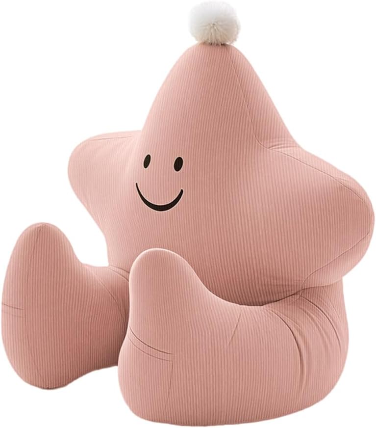 Ceanlex Reading Pillow for Kids, Teens Backrest, Cute Star Shape Bed Rest Chair with Armrest, Support Cushion for Sitting in Bed, Couch, Be…