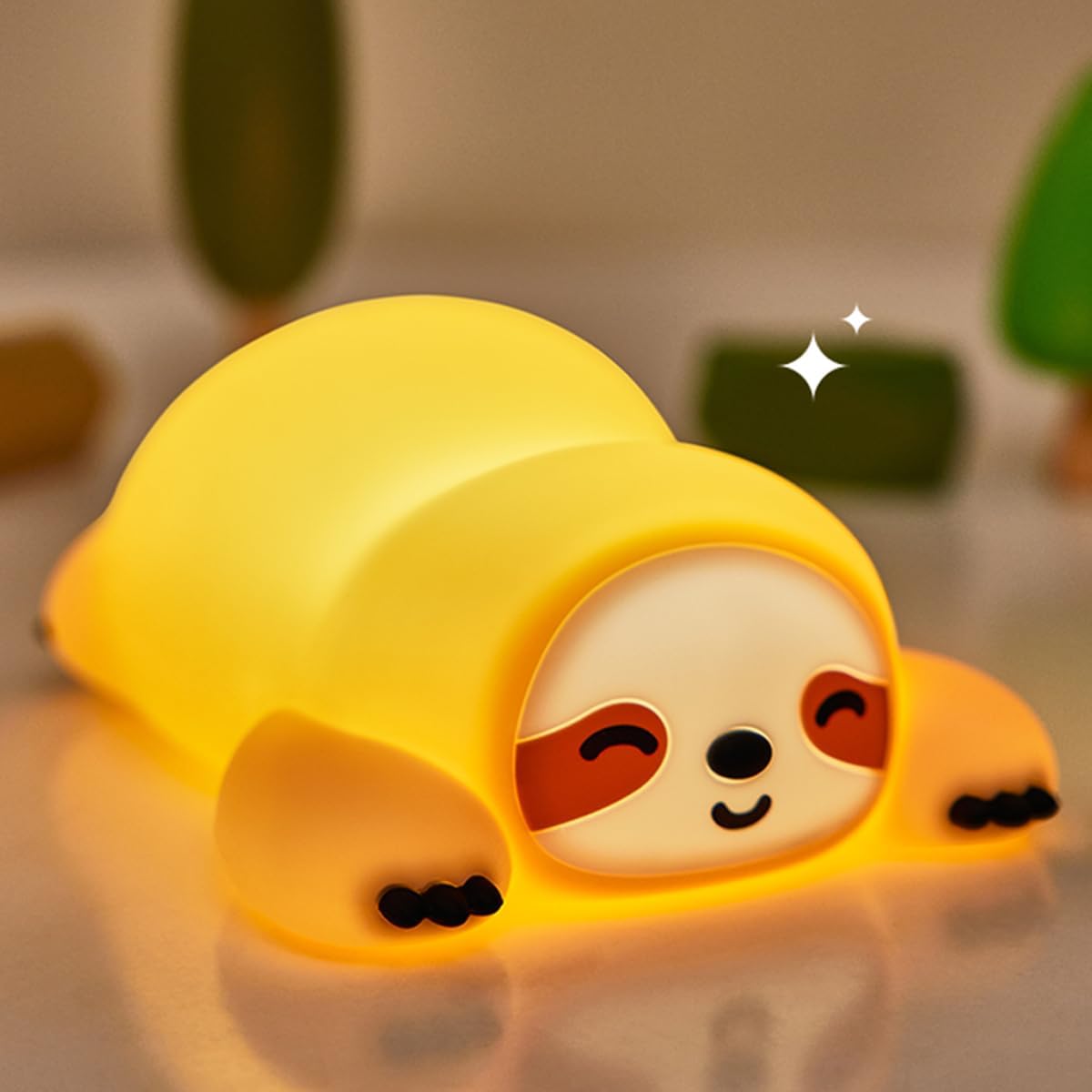 DREAMING MY DREAM Squishy Sloth Night Light, LED Novelty Animal Nightlight,3 Levels Dimmable,30Min Timer Nursery Nightlight for Kids…