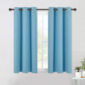 NICETOWN Blackout Draperies Curtains for Kids Room, Window Treatment Thermal Insulated Solid Grommet Blackout Drape Panels for Bedroom…