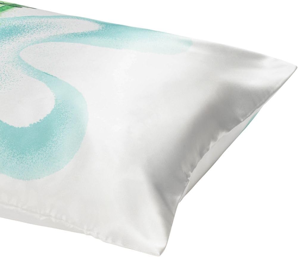 JayFranco Jay Franco Disney Pixar Inside Out Disgust Satin Pillowcase - Standard Size 20x30 Inch Silky Soft White Pillow Cover 30 inch White