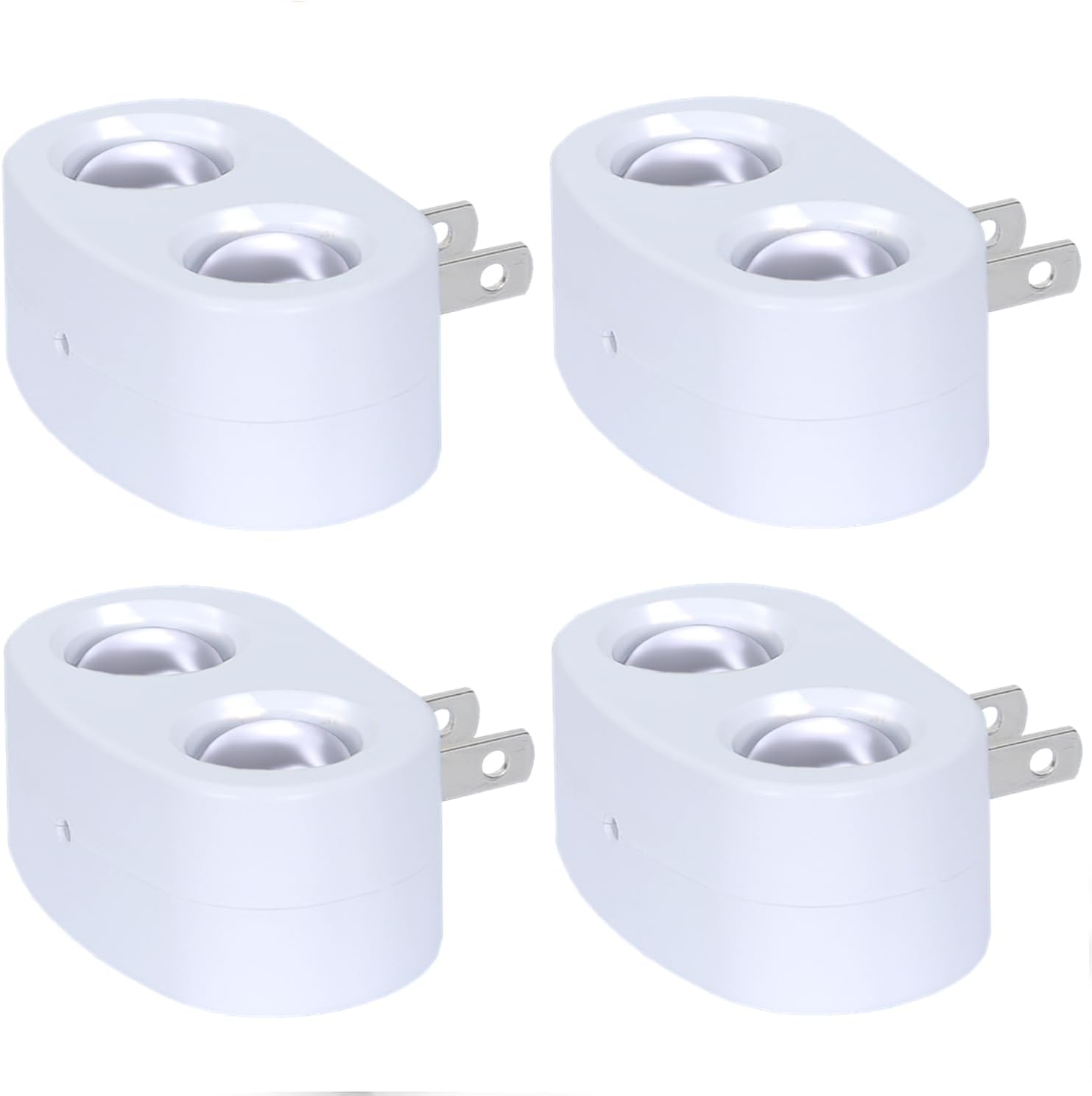 4 Pack LED Night Lights Plug in Wall, Compact Night Light for Indoor Use 2700K Warm White