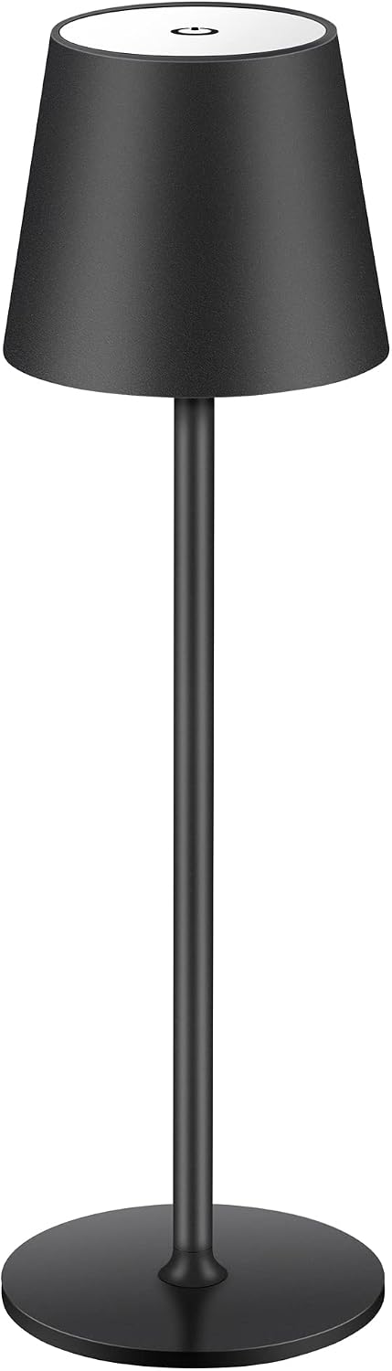 BGFHome Cordless Table Lamp LED Desk Lamp,5000mAh Rechargeable Touch Night Light Lamp, Wireless Minimalist Design for…