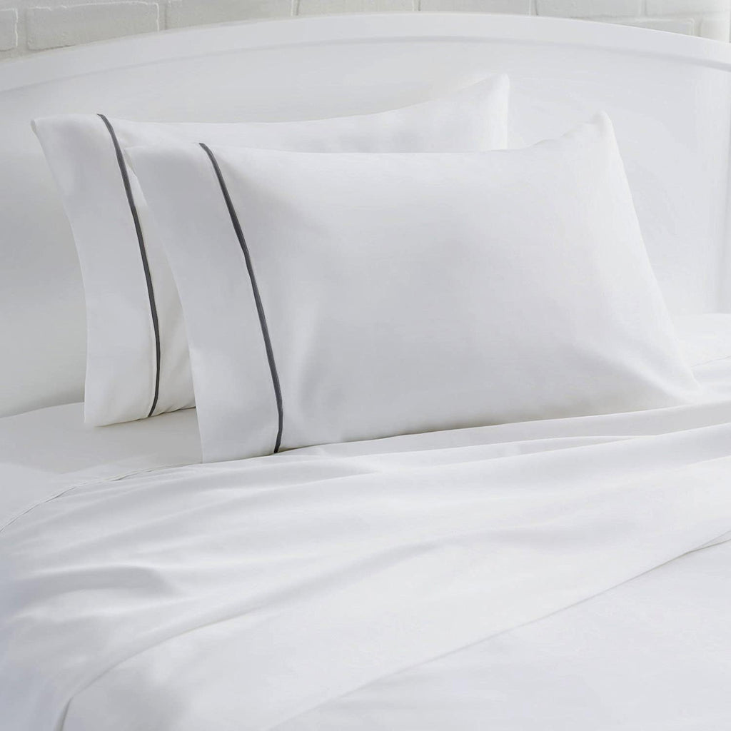 100% Cotton Percale Pillowcases, 6 Pack Pillow Cases, Soft & Breathable Pillow Covers, Light Weight Fabric, Smooth Airy Weave, for Her or…
