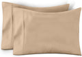 TEXAS LINEN CO. 100% Egyptian Cotton Pillow Cases Set of 2, Texan Talkin' Collection 600 Series Standard/Queen Pillowcase for Sleeping…