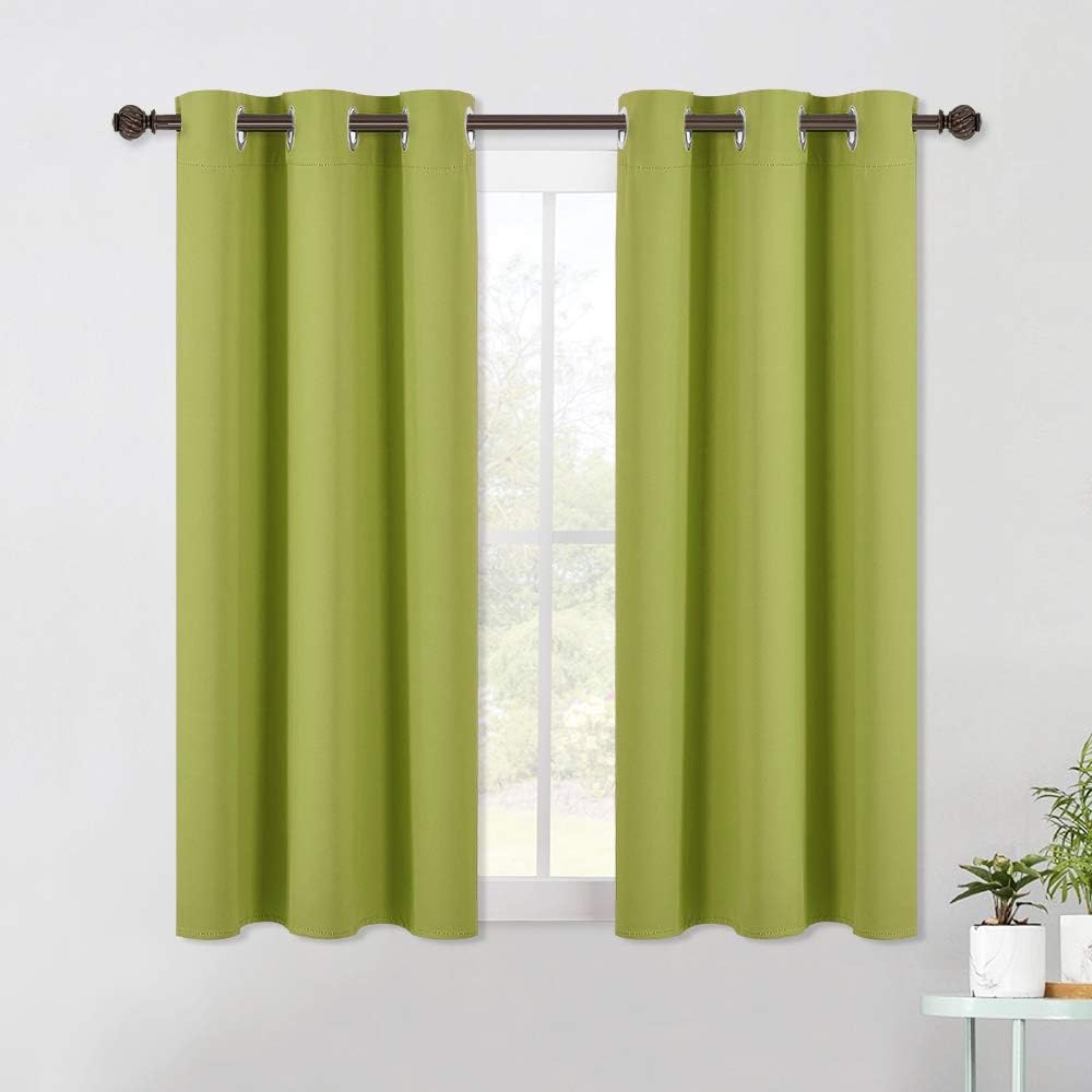 NICETOWN Blackout Curtains Window Panels, Window Treatment Thermal Insulated Solid Grommet Blackout Draperies/Drapes for Bedroom (Fresh…