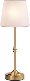 Rechargeable Cordless Table Lamp, 5000mAh Battery Operated Lamp, Wireless 3-Level Dimmable Touch Lamp, Portable Night Bedside Brass Lamp…