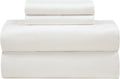 Royalelinens ROYALE LINENS 300 Thread Count Cotton Sateen Sheet Set - 4 Piece Twin XL Bed Sheets - 1 Fitted, 1 Flat & 2 Pillow Cases - Soft…