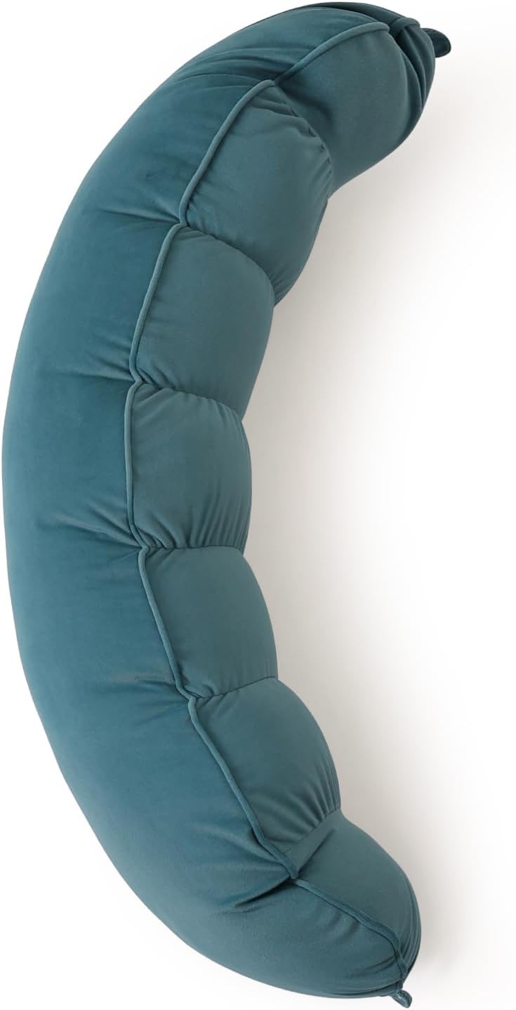 Peallow(Pat. Pend) – Long Round Body Pillow for Adults, Bolster Pillow for Sleeping, Soft and Supportive Pillow for Sleeping & Lumbar…