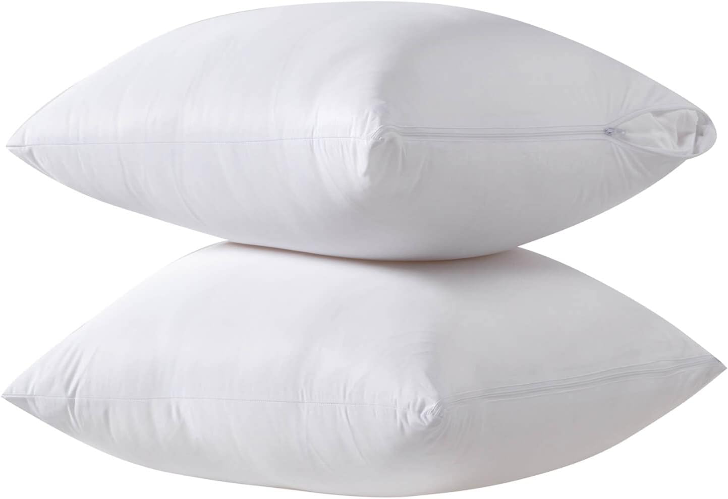 Kingnex Cooling Bamboo Viscose Feather Proof Pillow Protectors with Zipper King Size Waterproof Down Proof Covers for Bed Pillows 2 Pack 2…