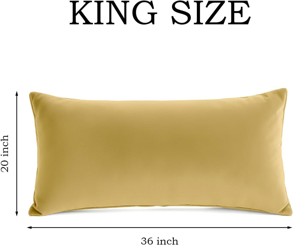 QJFabricCO Q&J Fabric Co. Bedding Pillow Cases King Size Set of 2 –Wrinkle, Fade Resistant, Soft Brushed Microfiber Pillow Cover–Envelope Pil…