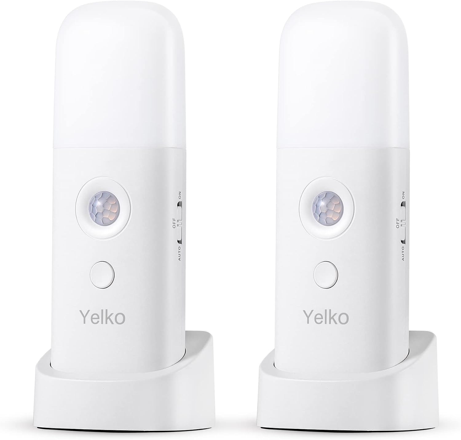 YELKO Motion Sensor Night Light, 2000mAh Rechargeable Night Lights Battery Powered, Portable Dimmable Nightlights with 5 Brightness…