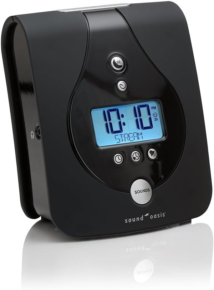 SoundOasis Sound Oasis Advanced Sleep Sound Machine, 24 Dr Developed Non-looping Relax, Sleep, Nature, Music Sounds - Delta, Alpha, Beta Br…