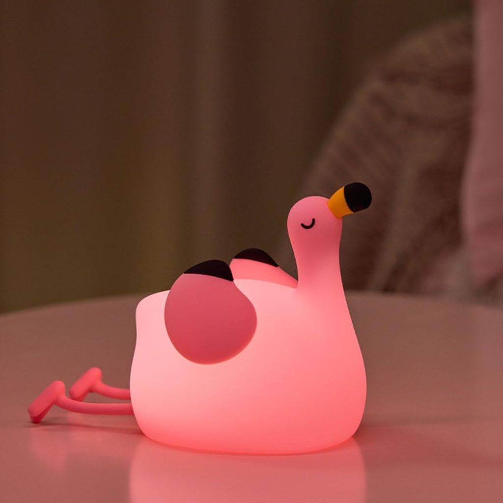 DREAMING MY DREAM Flamingo Night Light, Dimmable Silicone Animal Nursery Night Light, Pink Flamingo Lamp Decor for Kids Room…